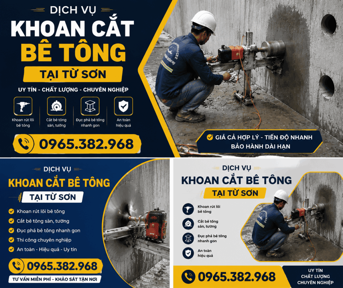 Khoan Cắt Bê Tông Quang Lâm