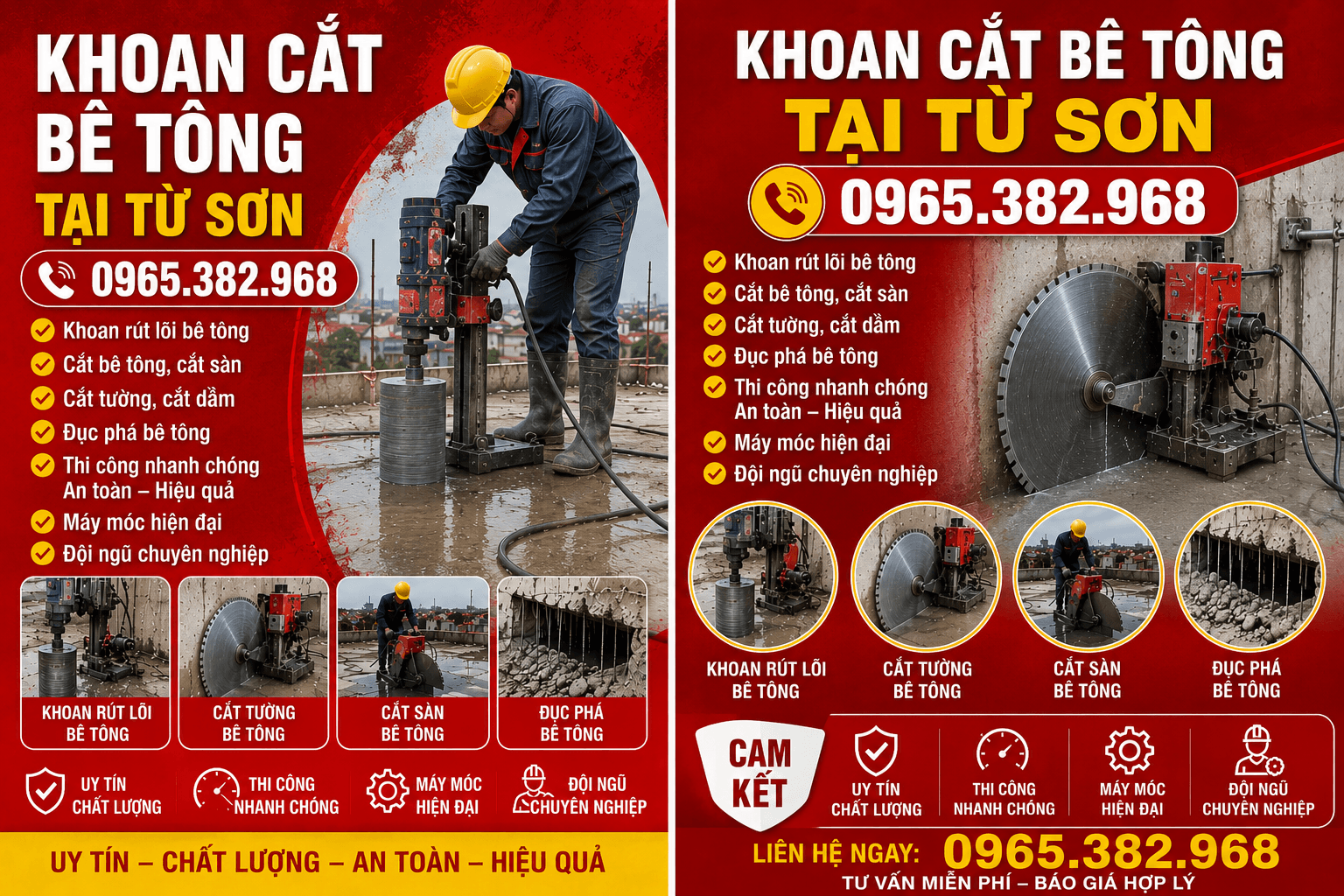 Khoan Cắt Bê Tông Từ Sơn