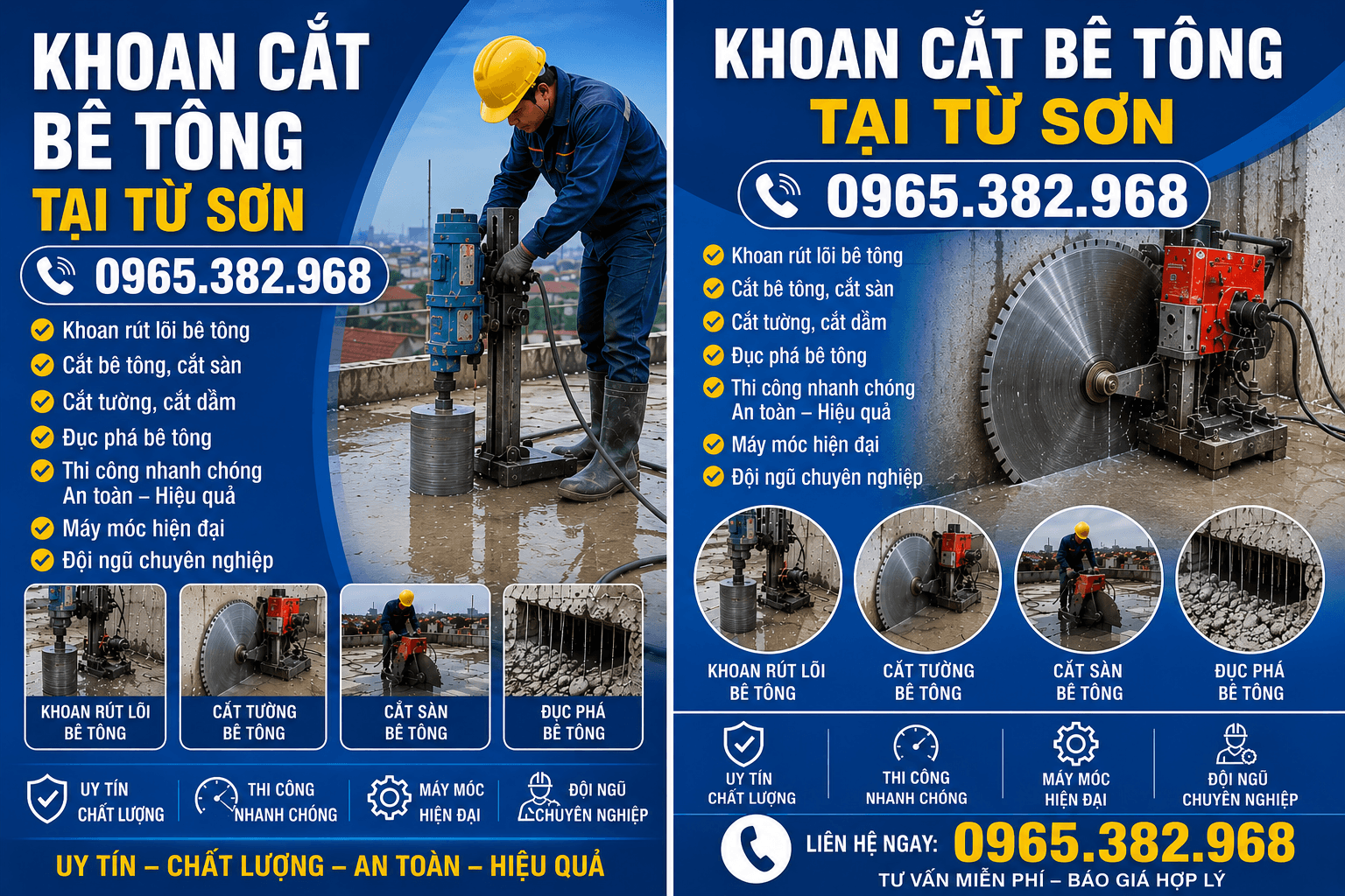 Khoan Cắt Bê Tông ở Từ Sơn